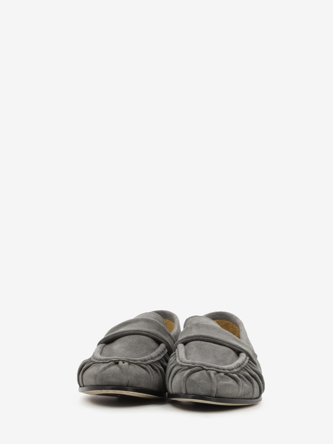 Feather suede loafers asphalt