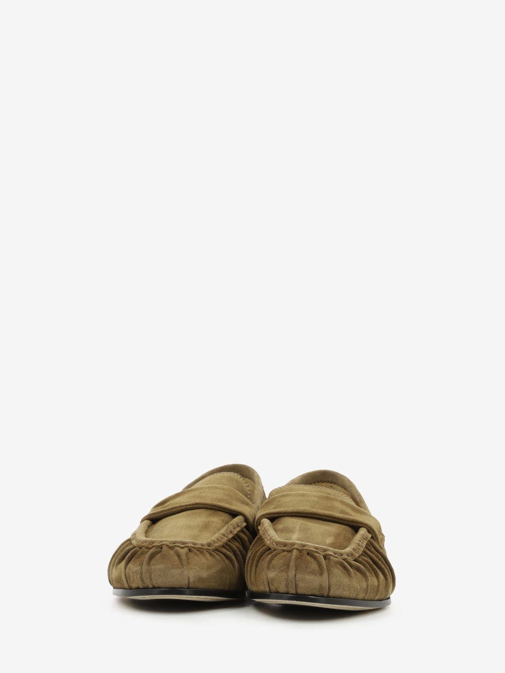 Suede feather cigar loafers
