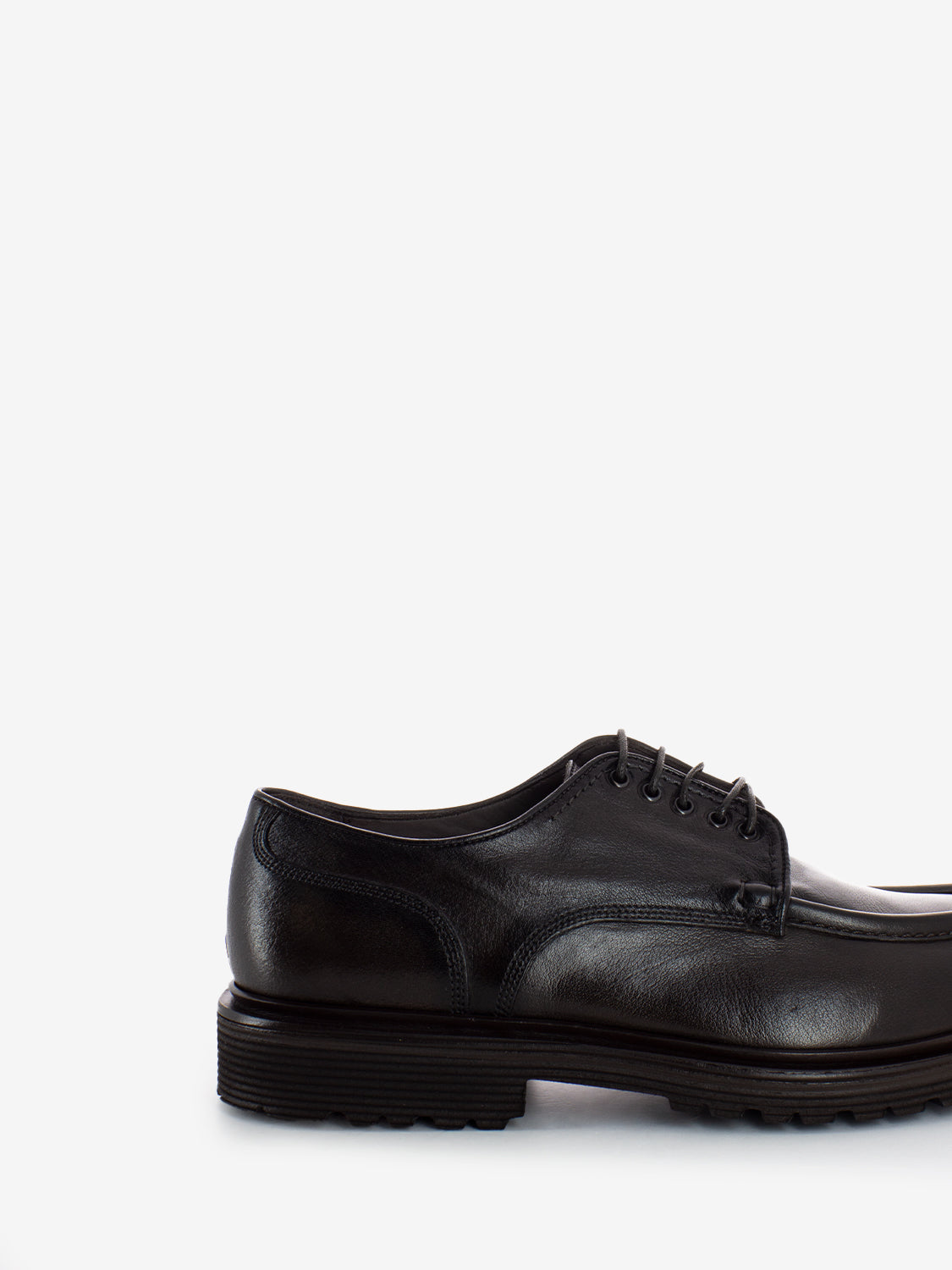 Scarpe punta moc bufalo choco