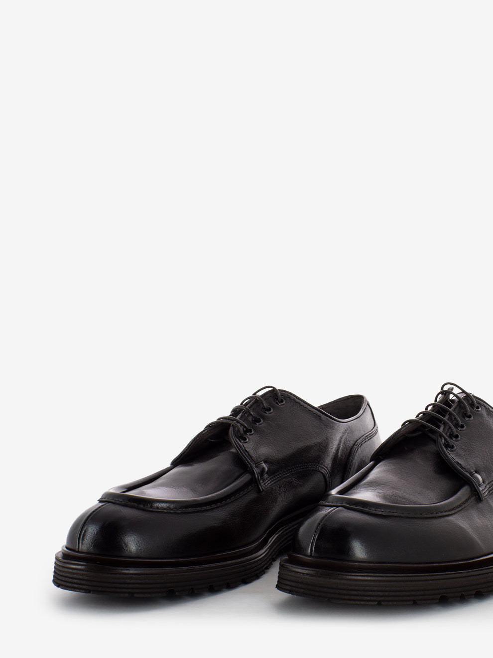 Scarpe punta moc bufalo choco