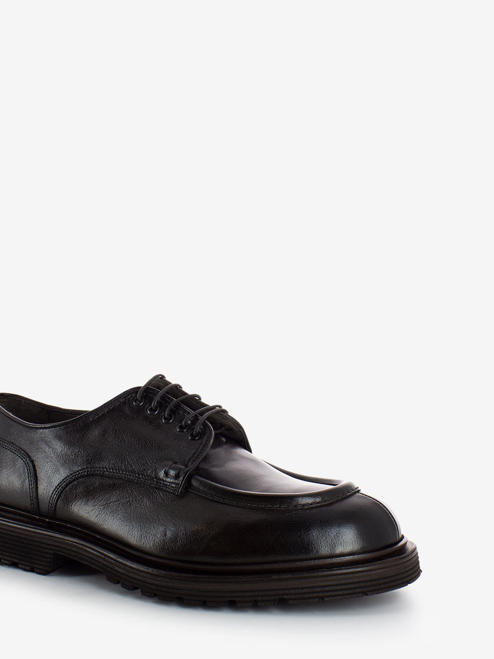 Scarpe punta moc bufalo choco