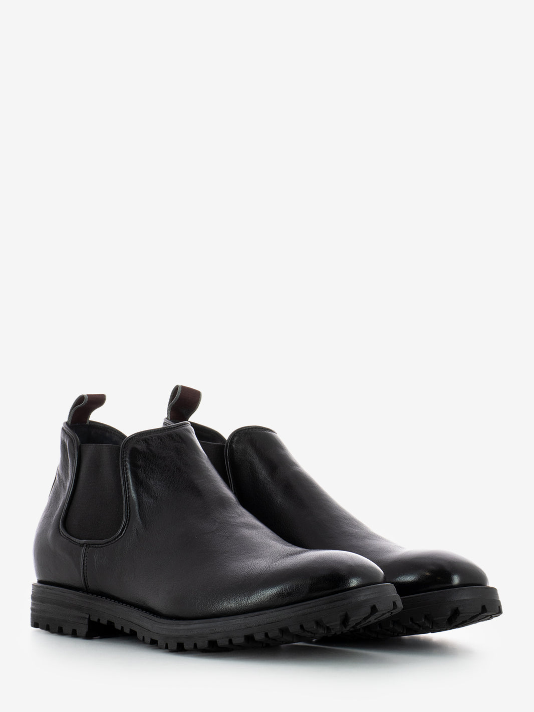 Tronchetti bufalo in pelle nero
