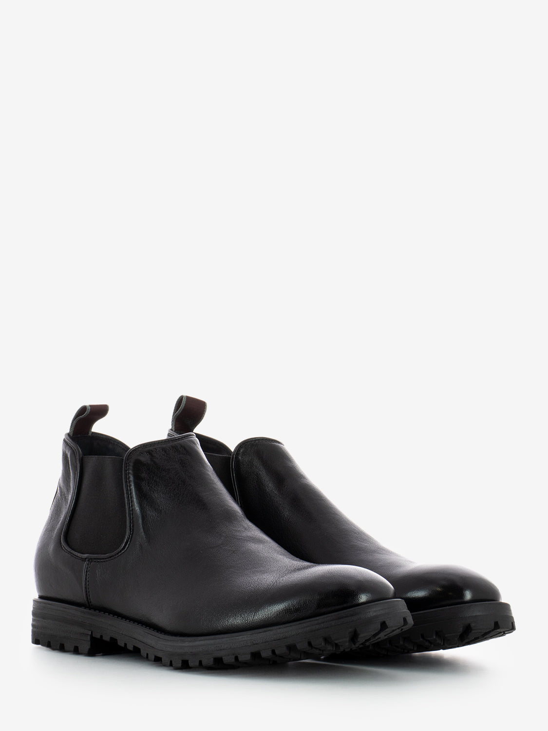 Tronchetti bufalo in pelle nero