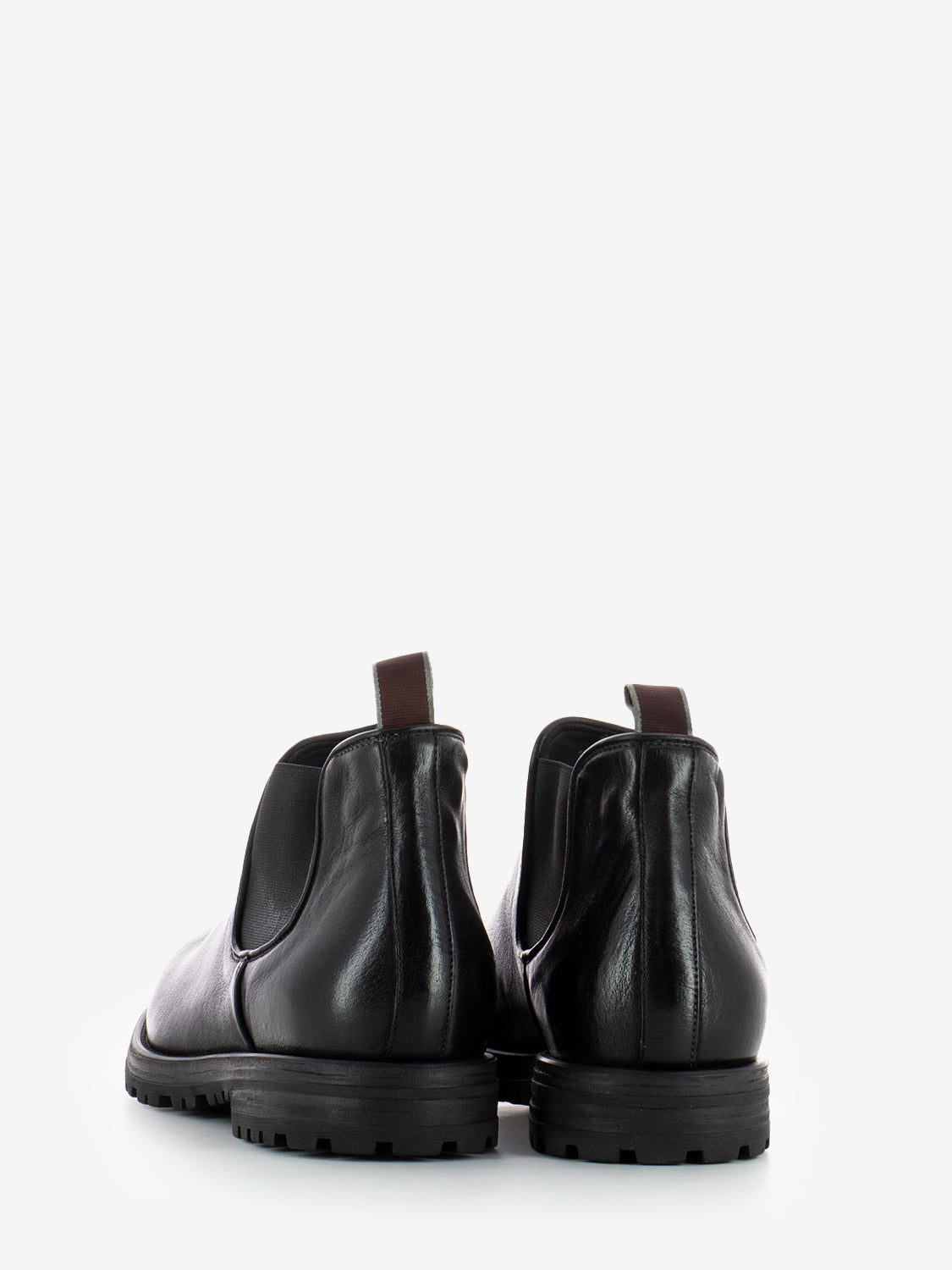 Tronchetti bufalo in pelle nero