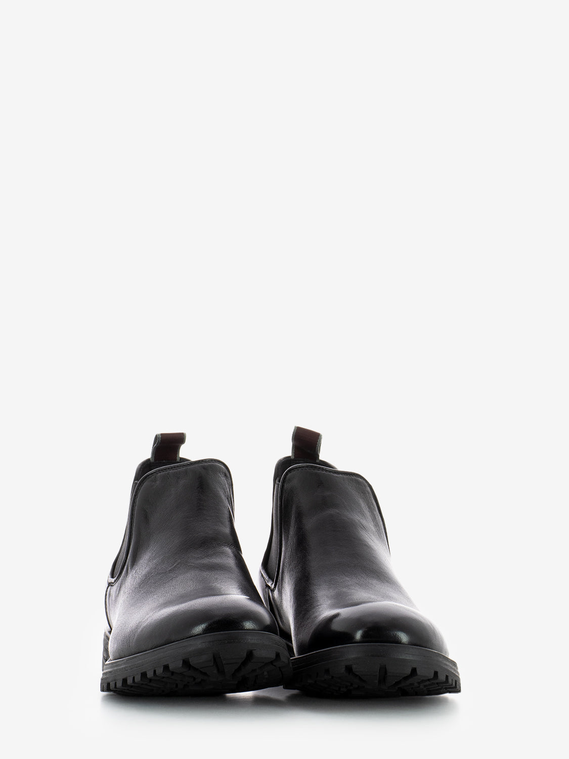 Tronchetti bufalo in pelle nero
