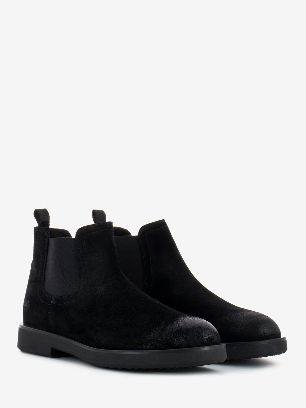 Black Softy Suede Ankle Boots