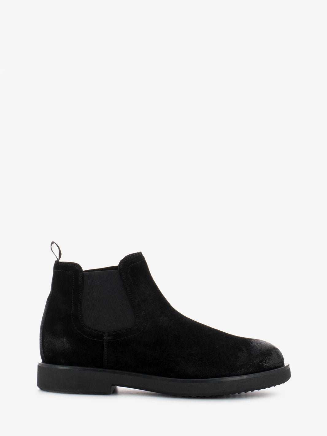 Black Softy Suede Ankle Boots