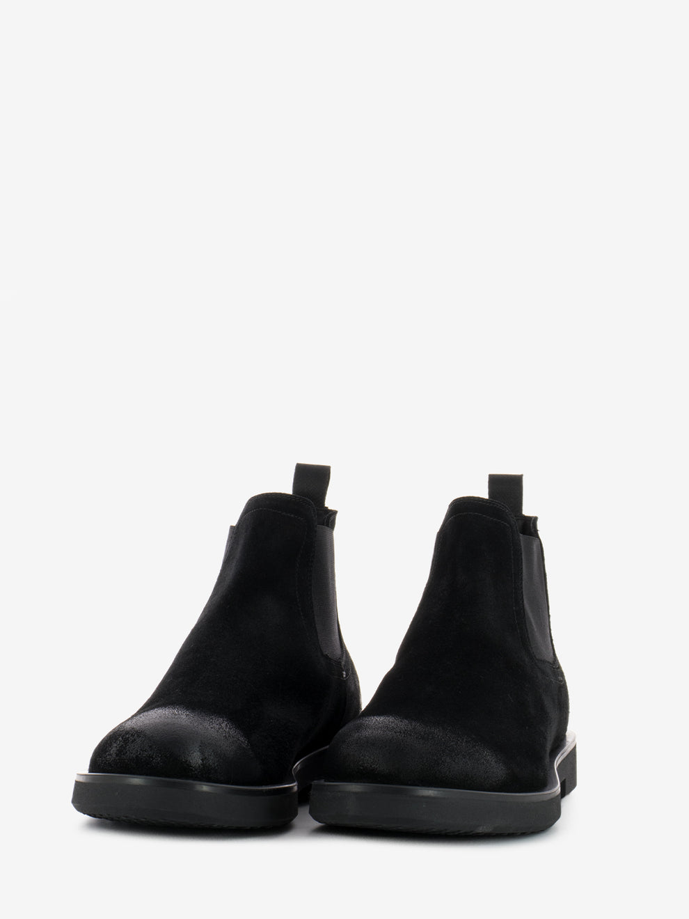 Black Softy Suede Ankle Boots