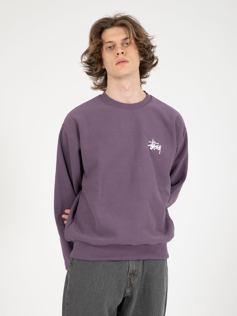 STUSSY - Basic Stussy Crew grape