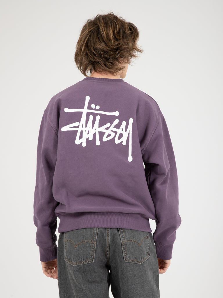 STUSSY - Basic Stussy Crew grape