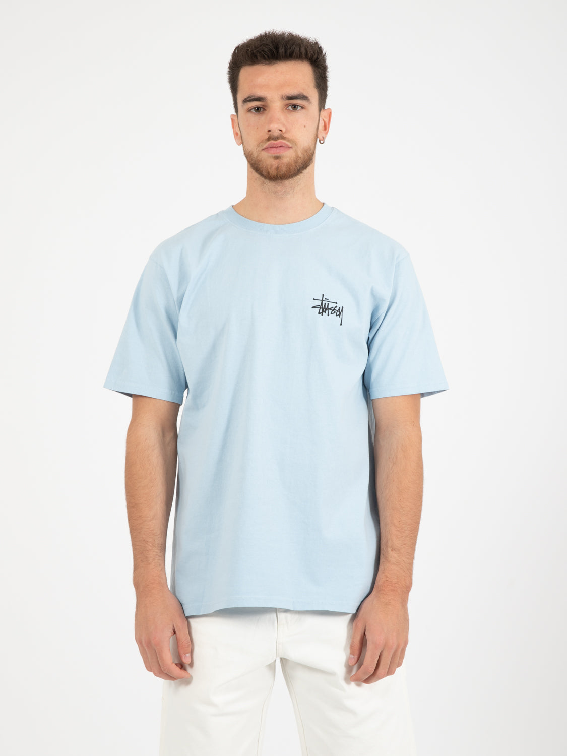 Basic Stussy T-Shirt sky blue