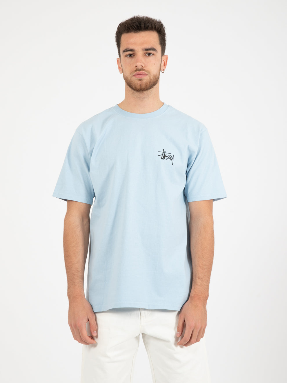 Basic Stussy T-Shirt sky blue