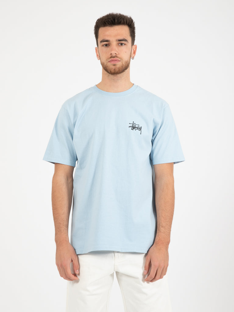 STUSSY - Basic Stussy T-Shirt sky blue