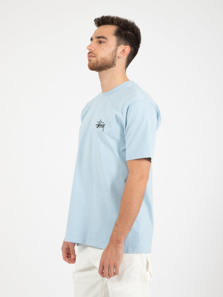 STUSSY - Basic Stussy T-Shirt sky blue