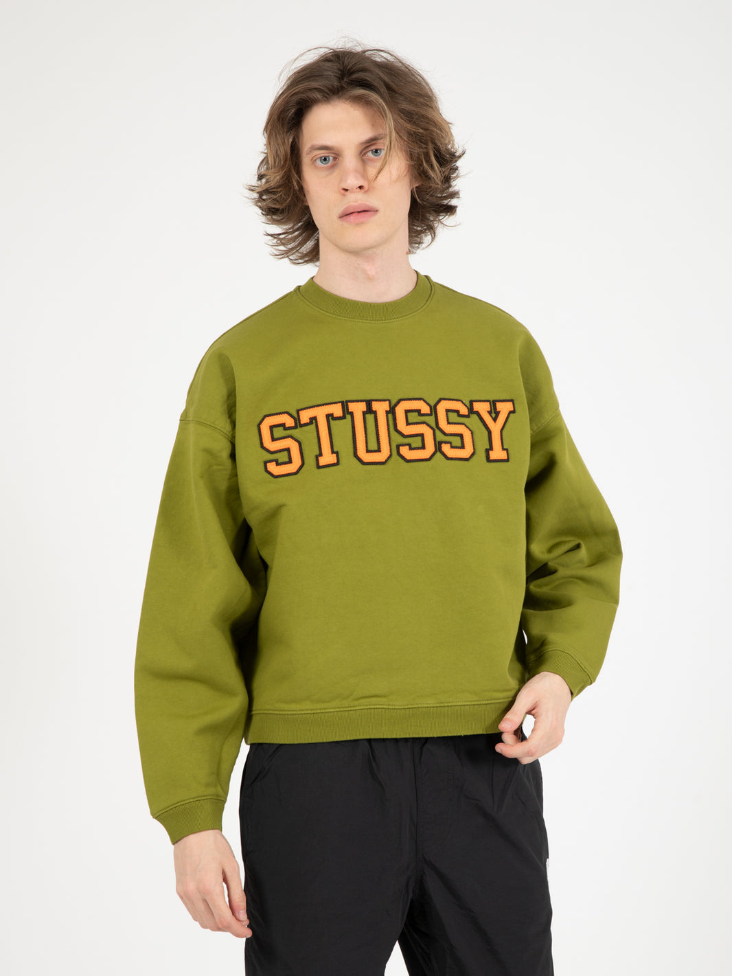 Relaxed Oversize Crew green sweatshirt