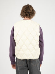 STUSSY - Reversible Quilted Vest cream