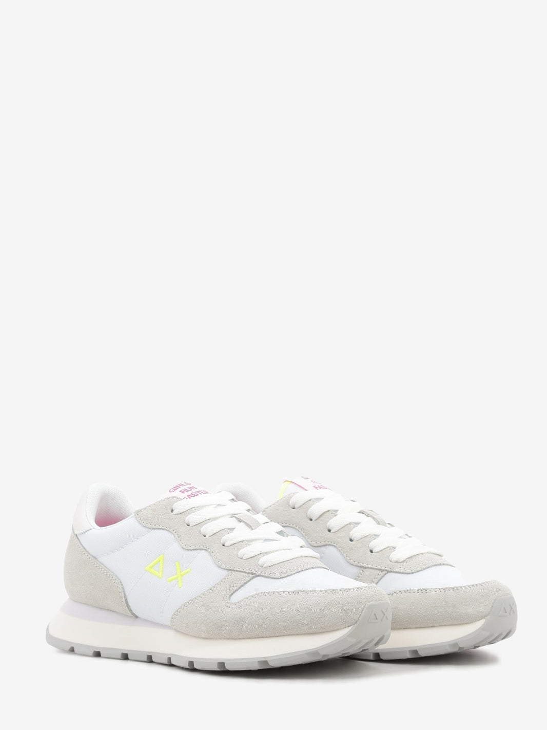 Ally Solid bianco / fuxia