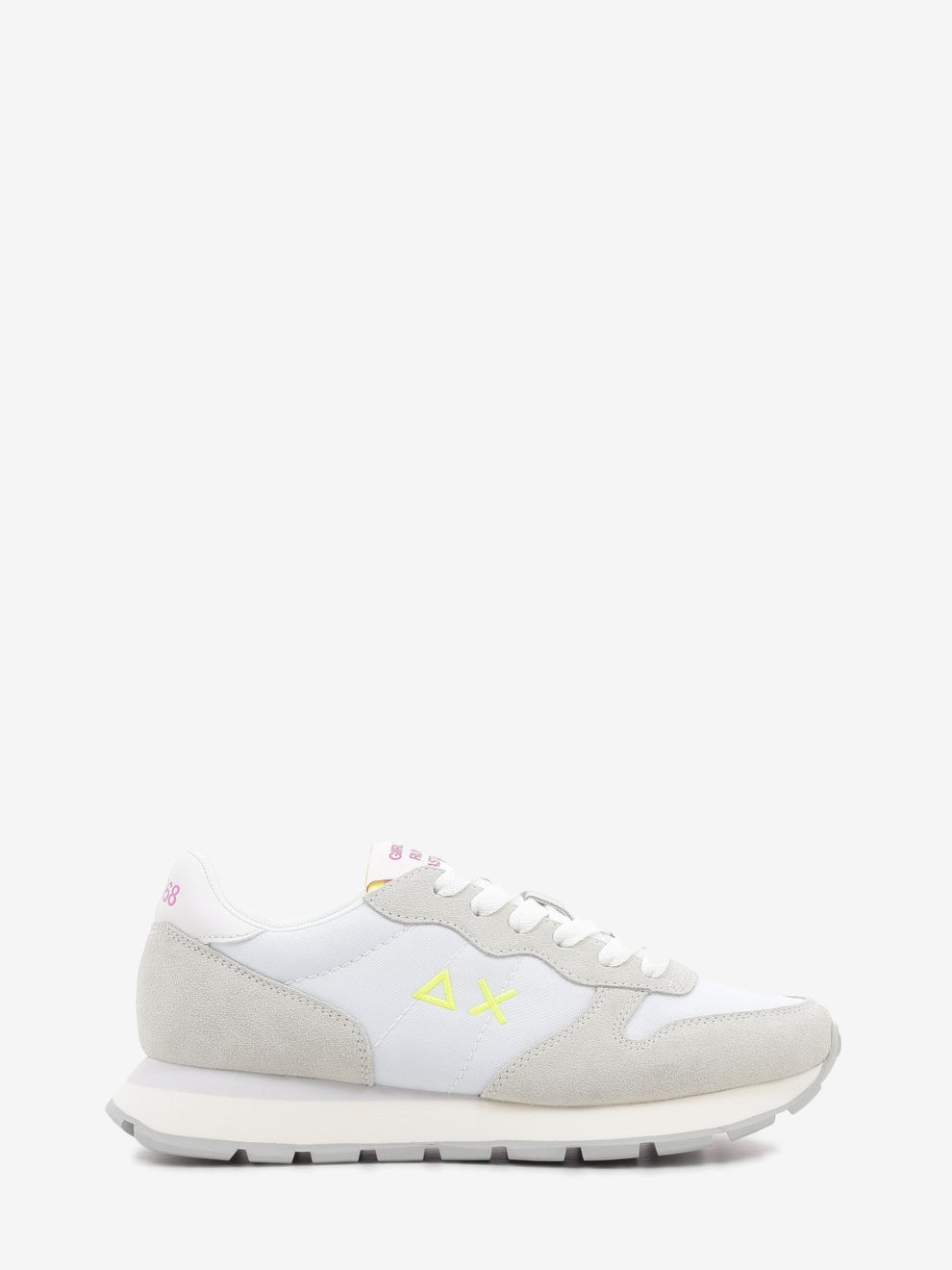 Ally Solid bianco / fuxia