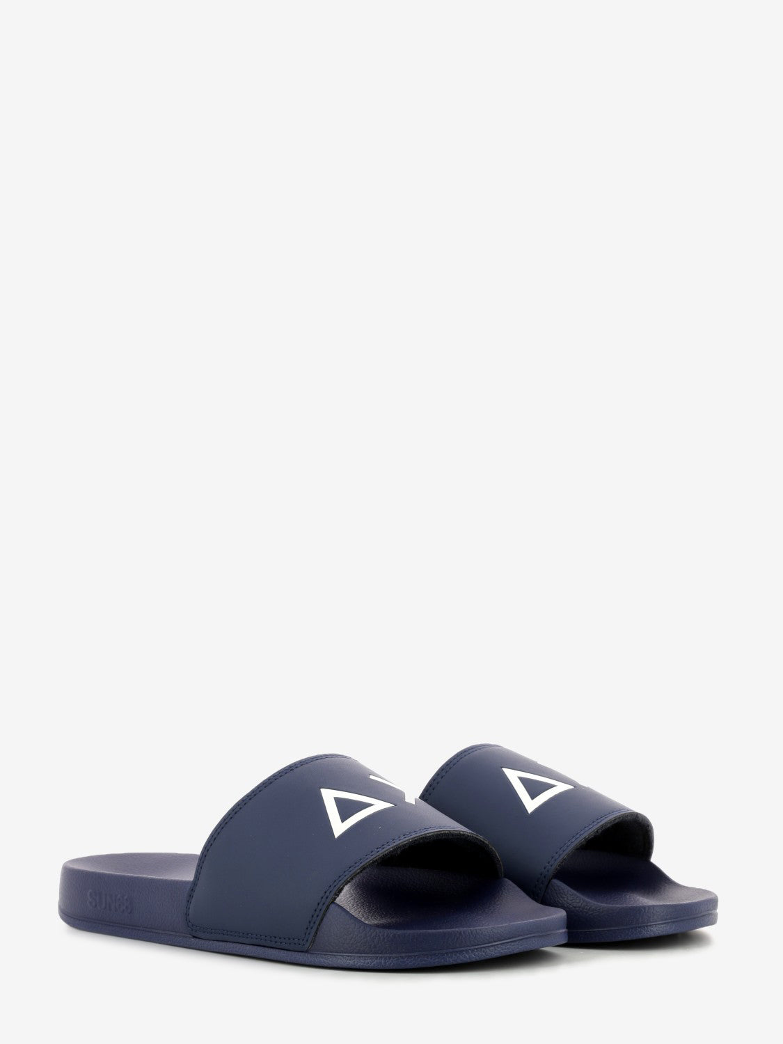 Slippers logo navy blue