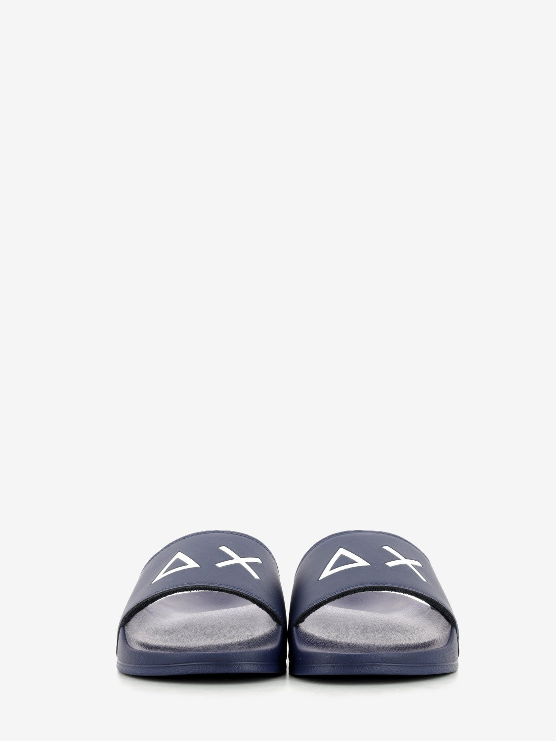 Slippers logo navy blue
