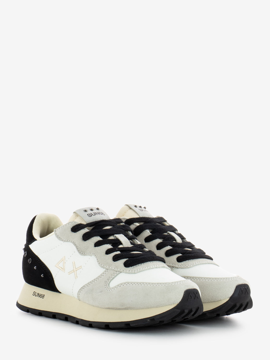 Ally Sneakers with Cream White Studs