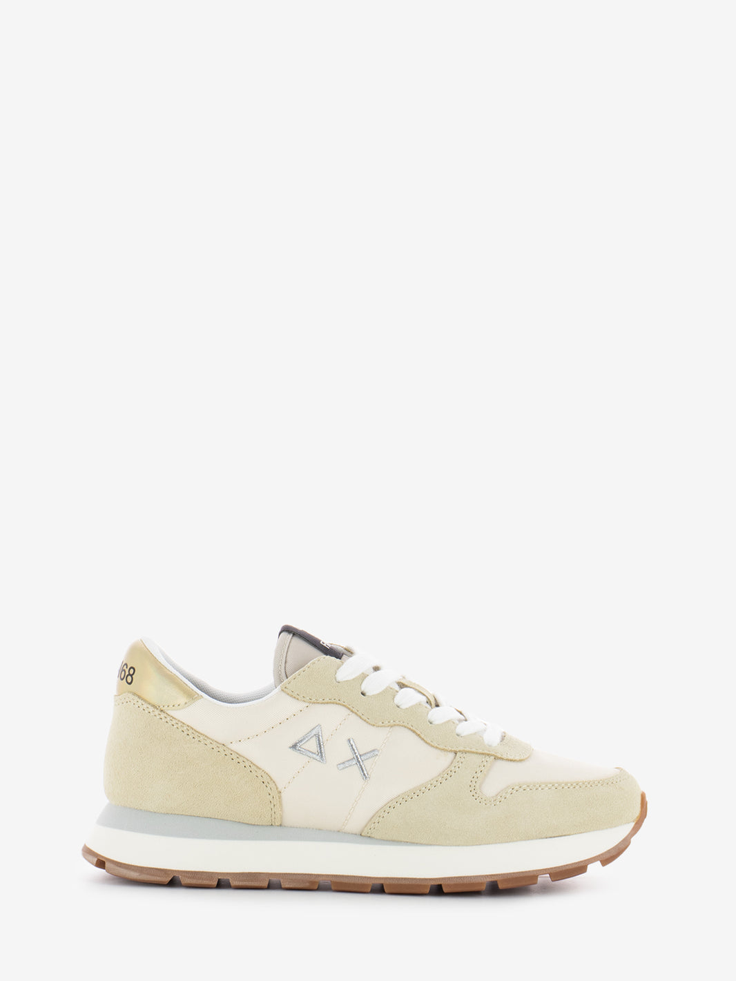 Creamy white Ally Gold Girl sneakers
