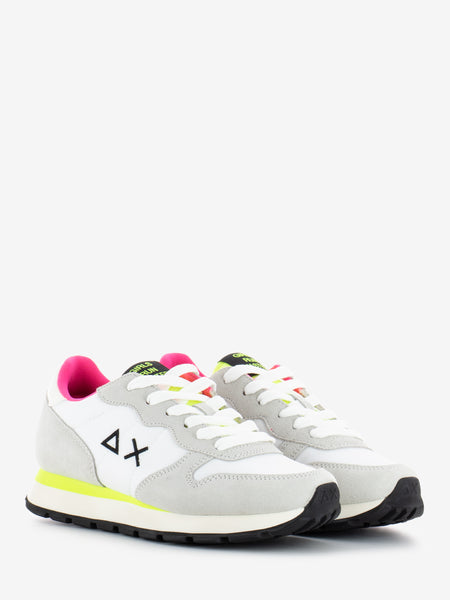 Sneakers Ally Solid nylon bianco / giallo fluo