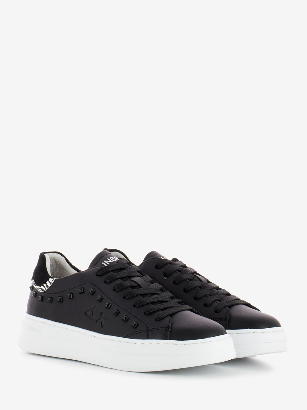 Grace Leather Sneakers Black