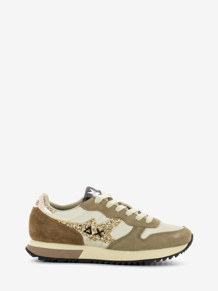 SUN 68 - Sneakers Stargirl glitter beige