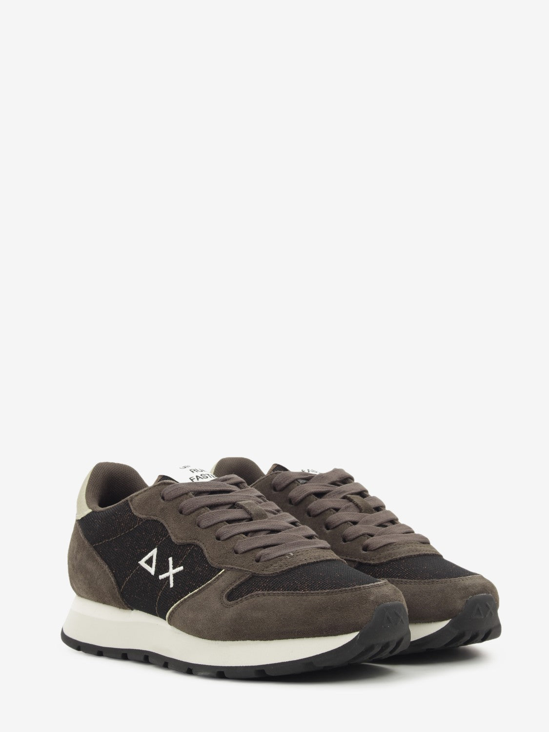 Ally glitter textile marrone