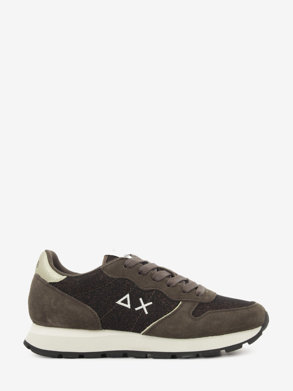 Ally glitter textile marrone