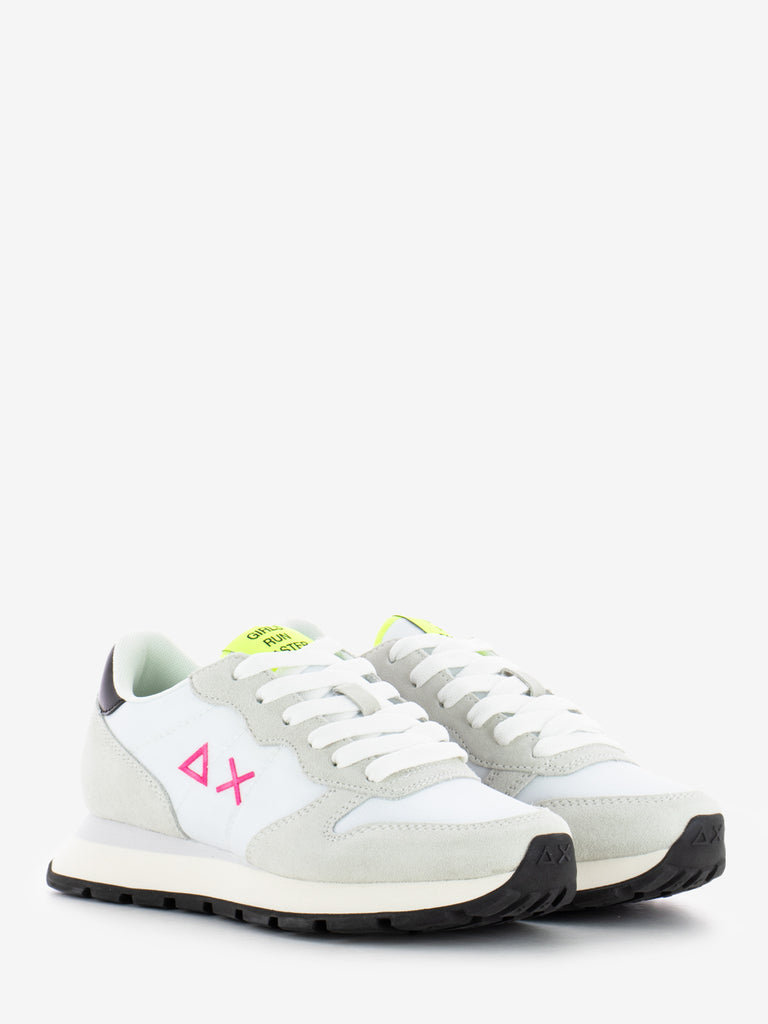 SUN 68 - Ally Solid nylon suede bianco / fuxia