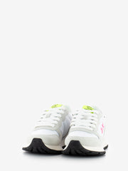 SUN 68 - Ally Solid nylon suede bianco / fuxia