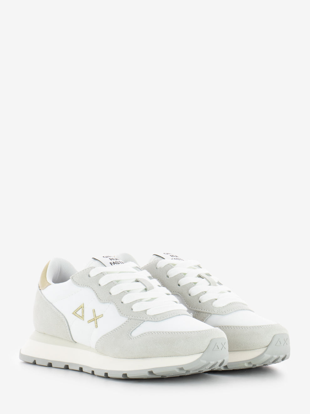 Ally suede gold silver / white