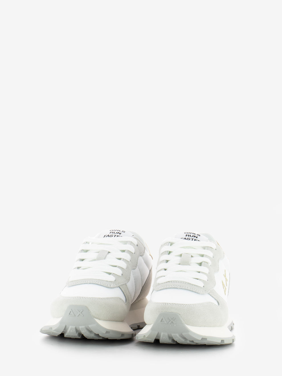 Ally suede gold silver / white