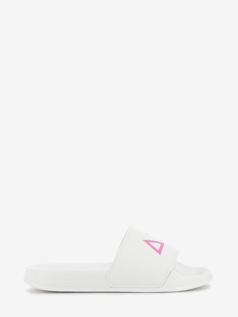 Slippers logo bianco / fuxia