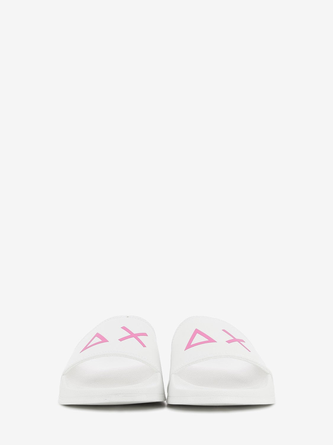 Slippers logo bianco / fuxia