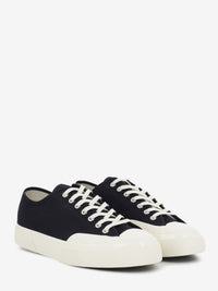 2432 Works Low Cut cotton canvas black