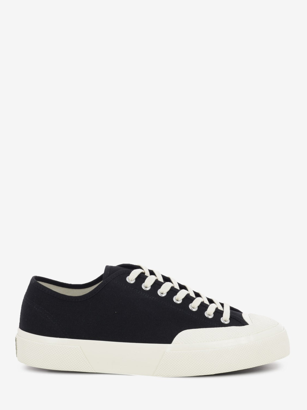 2432 Works Low Cut cotton canvas black