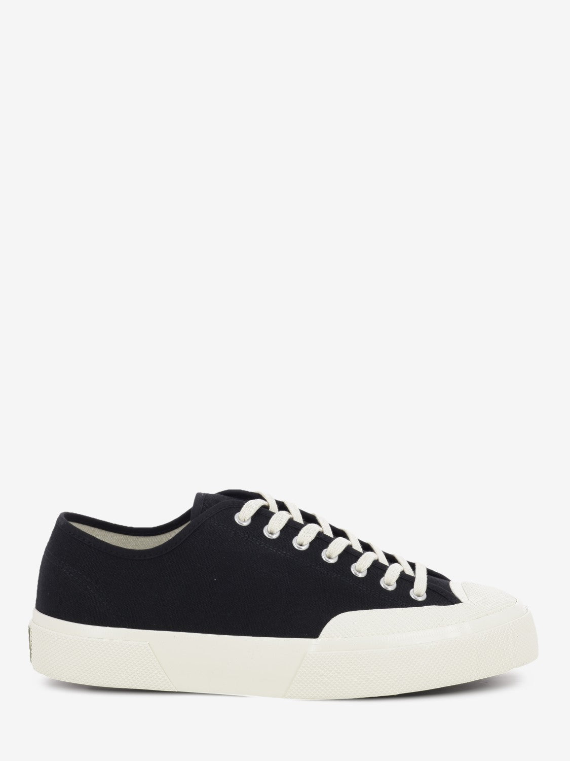 2432 Works Low Cut cotton canvas black