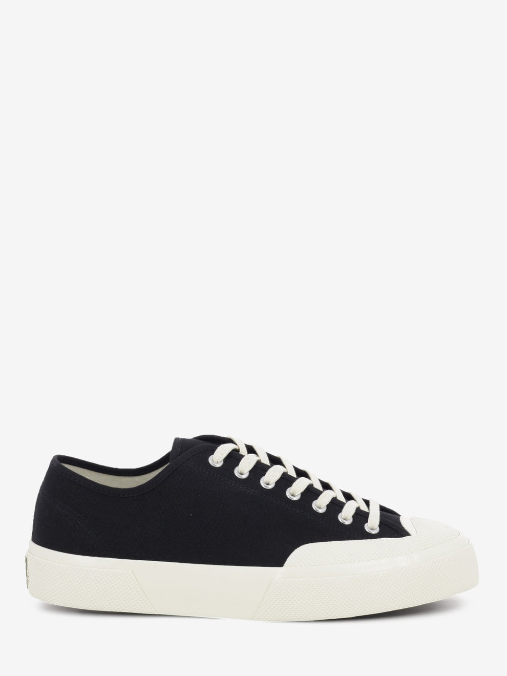 2432 Works Low Cut cotton canvas black