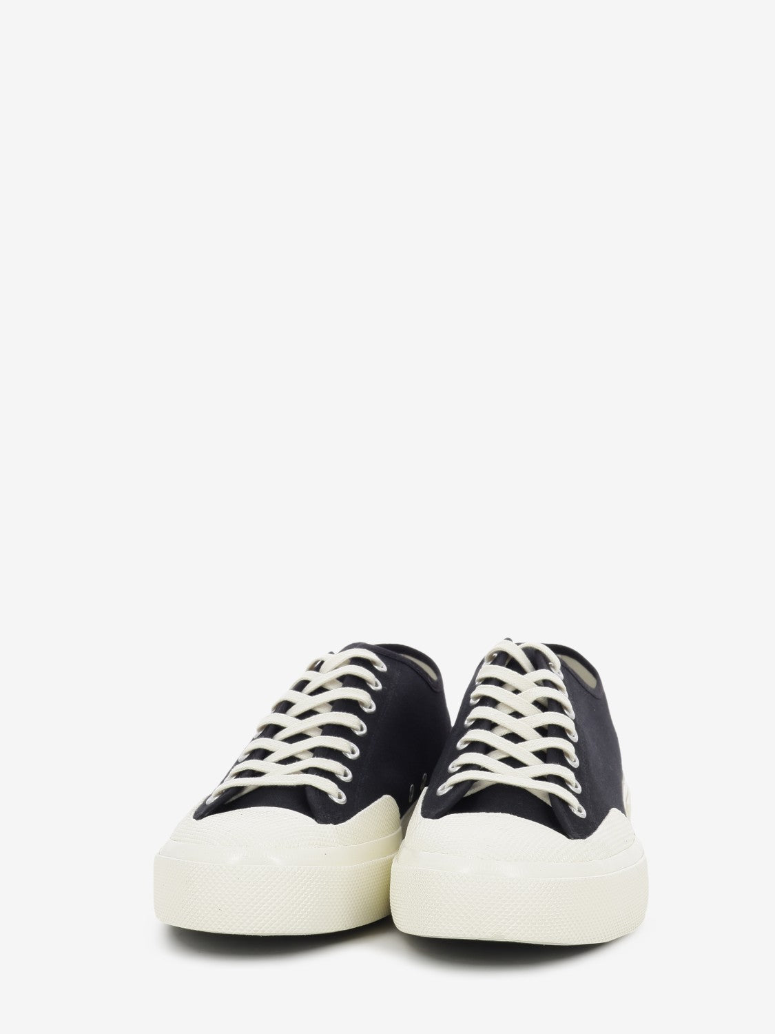 2432 Works Low Cut cotton canvas black