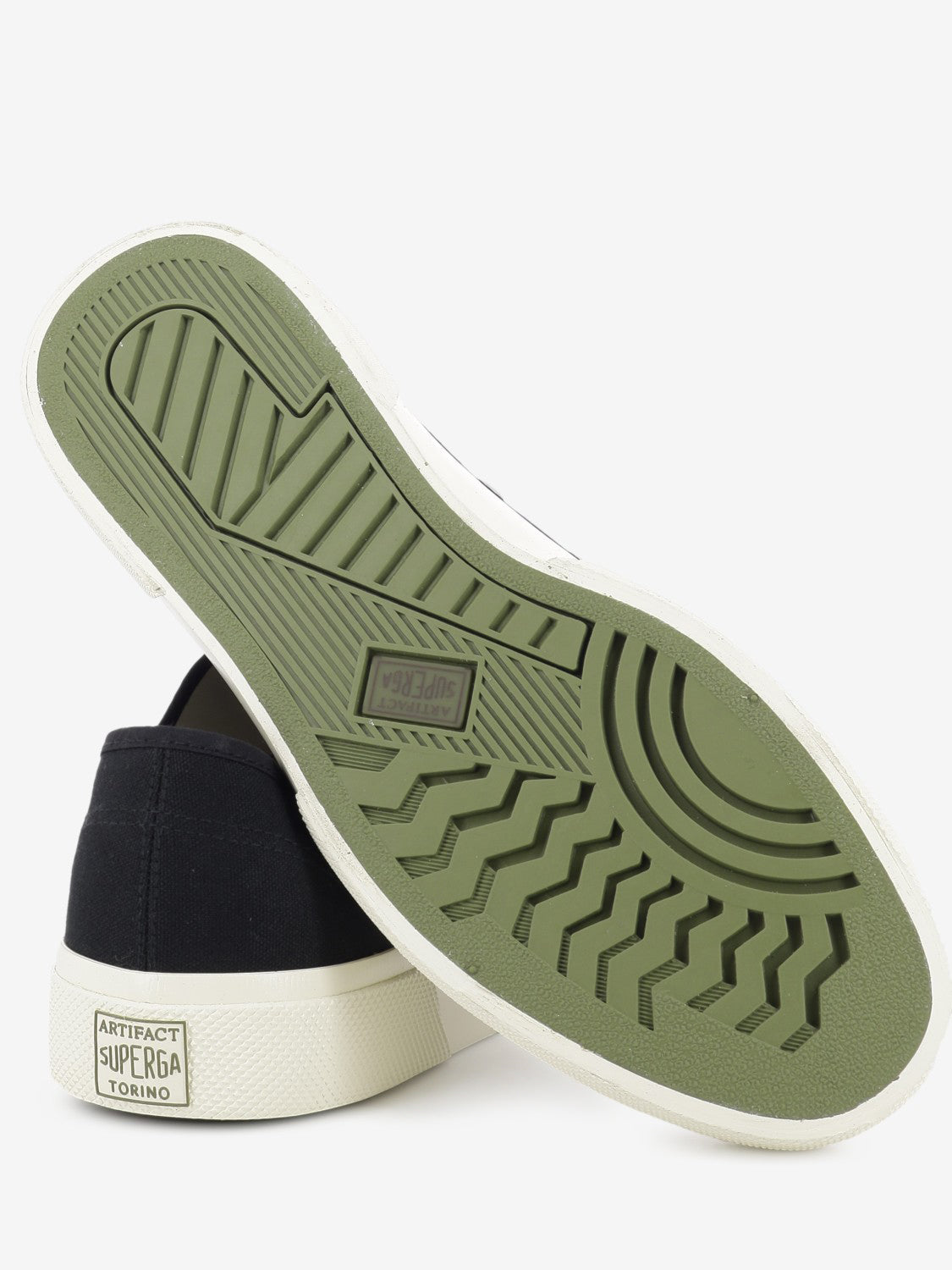 2432 Works Low Cut cotton canvas black