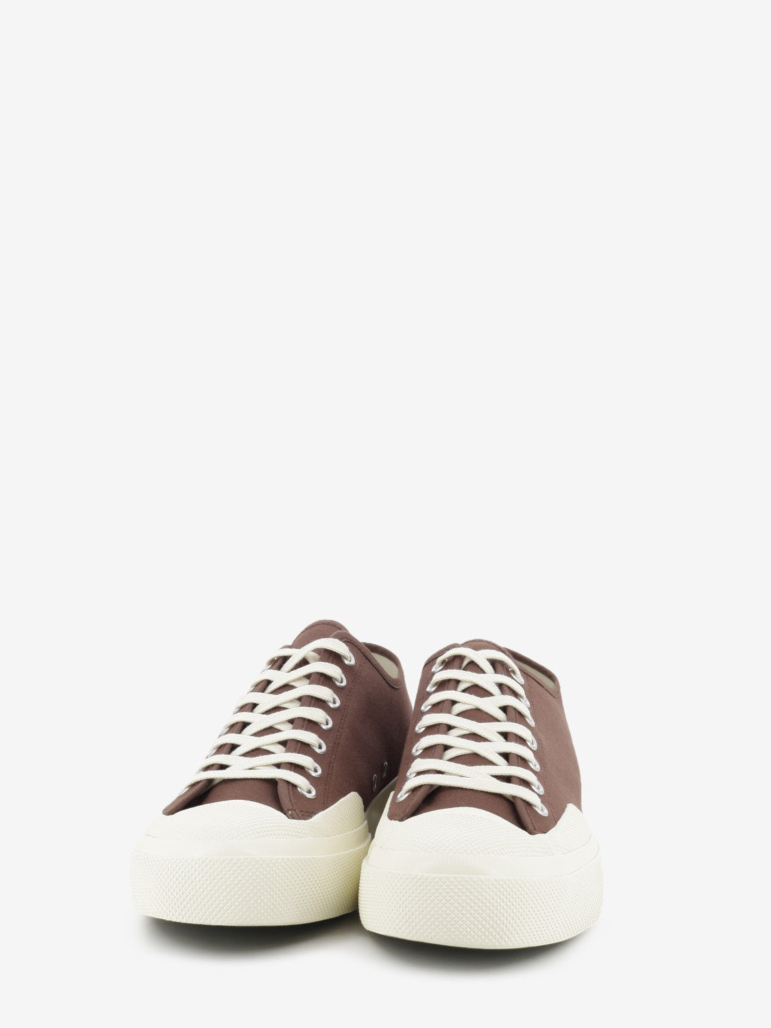 2432 Works Low Cut cotton canvas brown