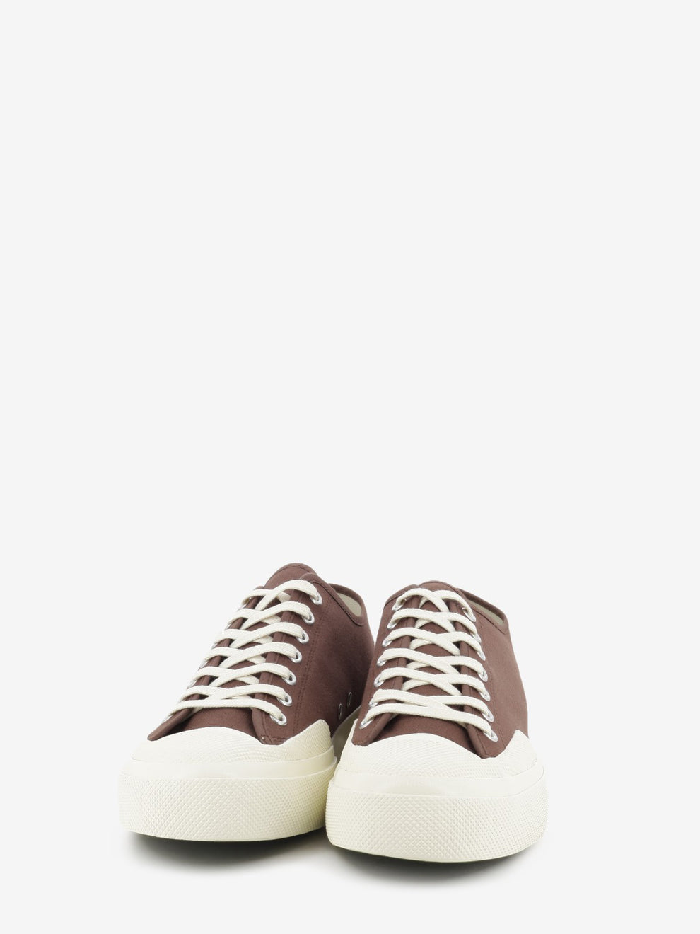 2432 Works Low Cut cotton canvas brown