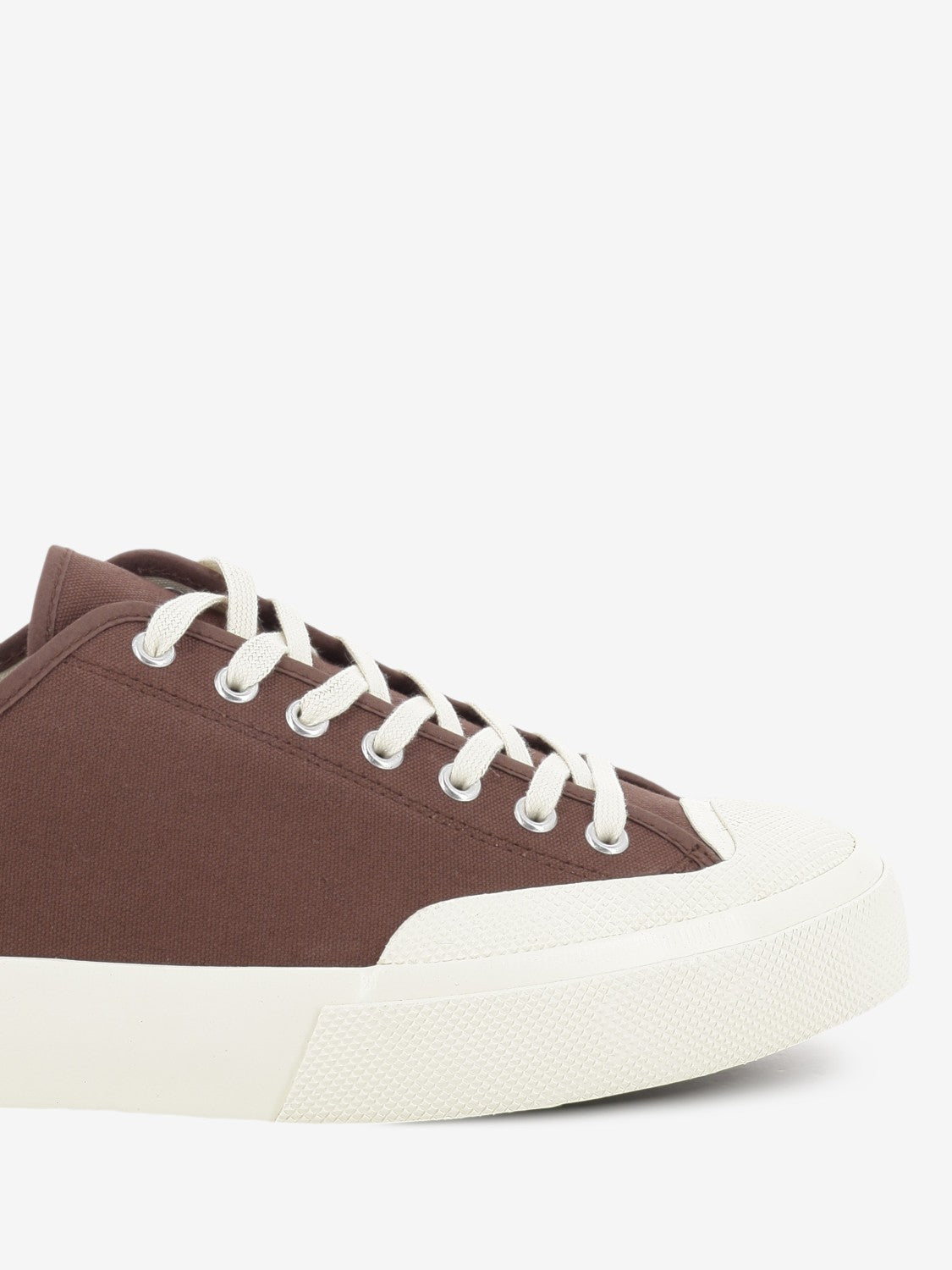 2432 Works Low Cut cotton canvas brown