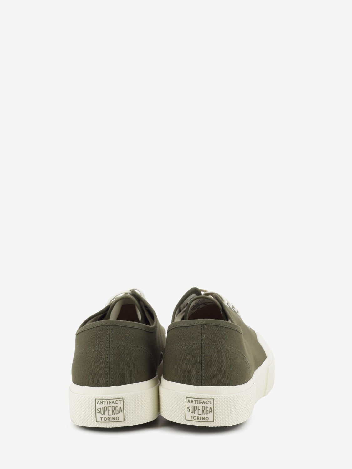 2432 Works Low Cut cotton canvas green