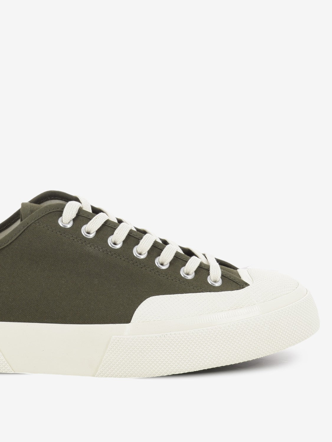 2432 Works Low Cut cotton canvas green