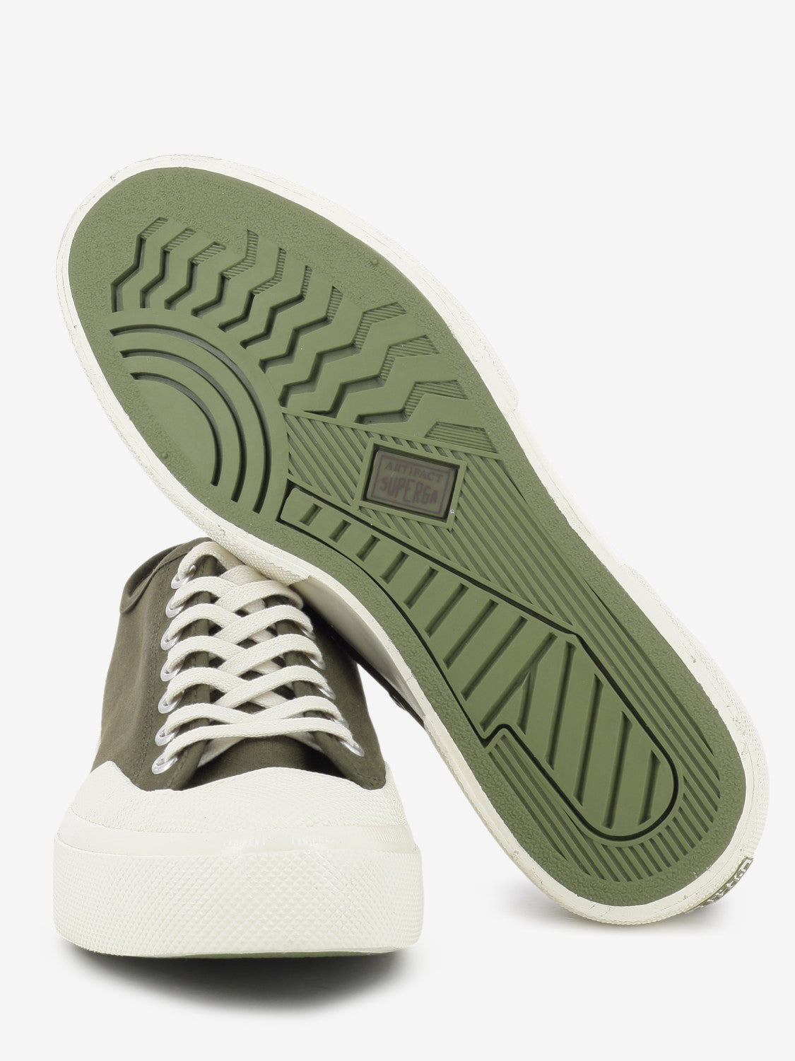 2432 Works Low Cut cotton canvas green