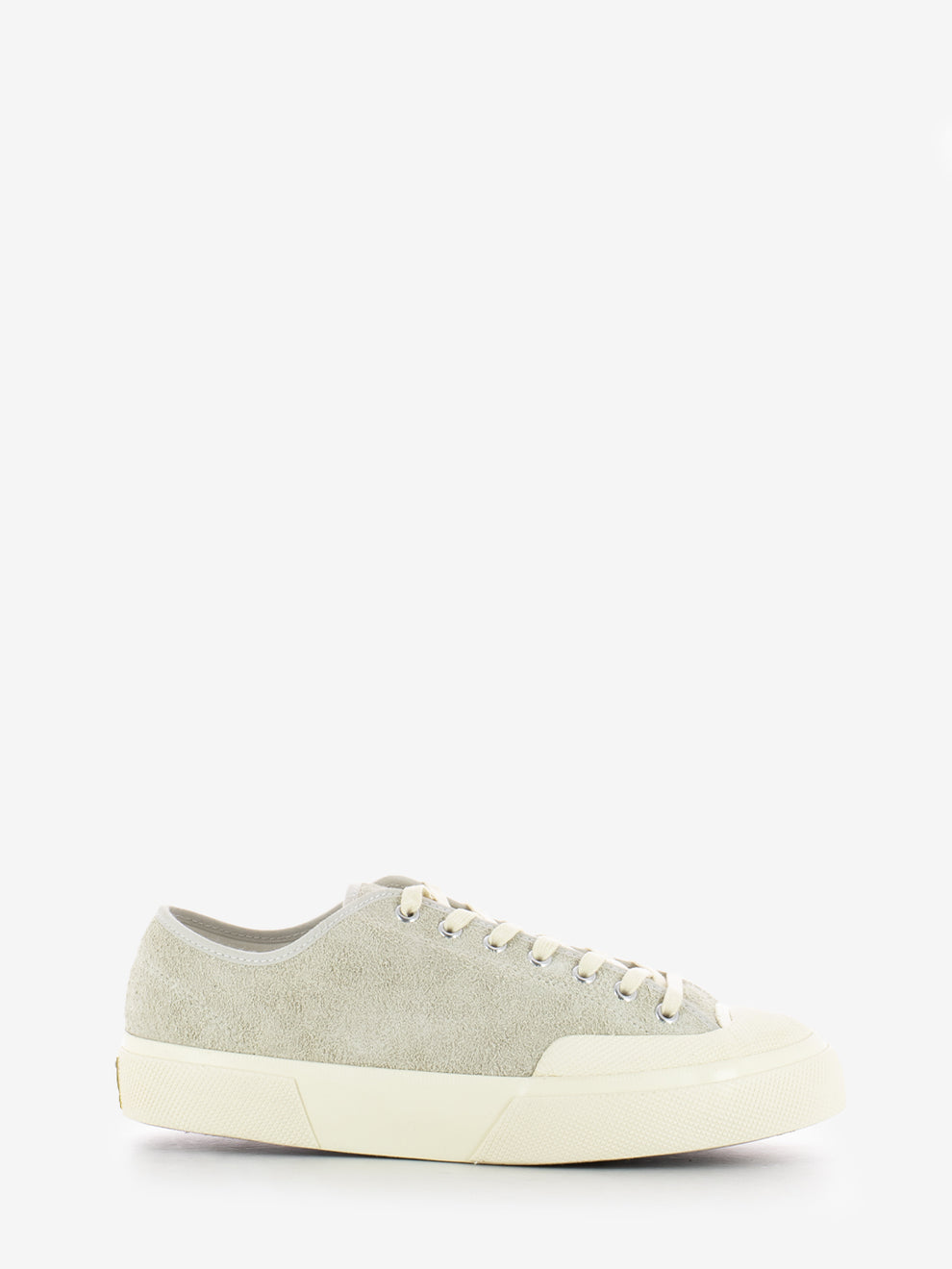 Milk white / off white suede sneakers